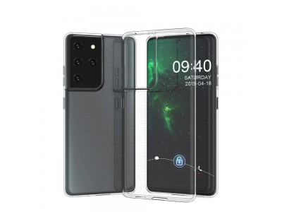Ochrann� kryt (obal) TPU Ultra Slim Clear (��ry) na Samsung Galaxy S21 Ultra 5G