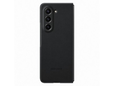 Samsung Eco-leather case (�ierna) - Luxusn� origin�lny kryt (obal) pre Samsung Galaxy Z Fold 5