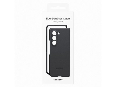 Samsung Eco-leather case (�ierna) - Luxusn� origin�lny kryt (obal) pre Samsung Galaxy Z Fold 5