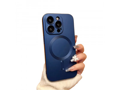 Soft Matte TPU MagSafe (Navy modr�) � Ochrann� kryt (obal) s podporou MagSafe pro Apple iPhone 15 Pro