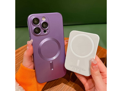 Soft Matte TPU MagSafe (Purple) � Ochrann� kryt (obal) s podporou MagSafe pre Apple iPhone 12
