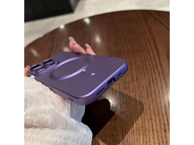 Soft Matte TPU MagSafe (Purple)  Ochrann kryt (obal) s podporou MagSafe pre Apple iPhone 12