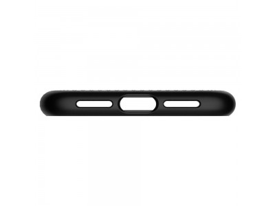 Spigen Liquid Air (ierny) - Luxusn ochrann kryt (obal) na iPhone XR