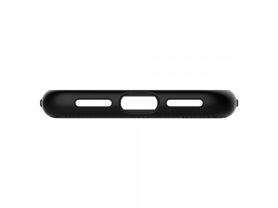 Spigen Liquid Air (ierny) - Luxusn ochrann kryt (obal) na iPhone XS
