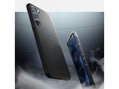Spigen Liquid Air (ierny) - Luxusn ochrann kryt (obal) na Samsung Galaxy S23 Plus