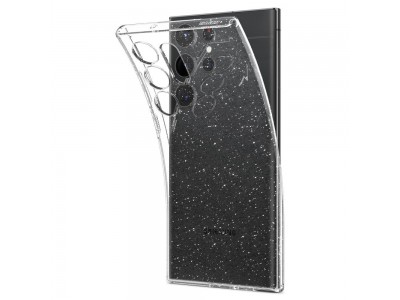 Spigen Liquid Crystal Glitter (�ir� s trblietkami) - Luxusn� ochrann� kryt na GALAXY S23 ULTRA