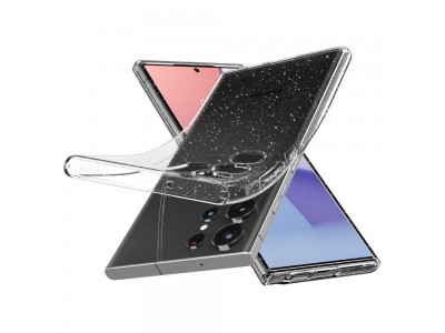 Spigen Liquid Crystal Glitter (�ir� s trblietkami) - Luxusn� ochrann� kryt na GALAXY S23 ULTRA