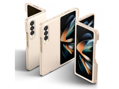 Spigen Thin Fit Beige - luxusn� ochrann� kryt (obal) na GALAXY Z Fold 4 (b�ov� - pieskov�) **AKCIA!!