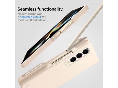 Spigen Thin Fit Beige - luxusn� ochrann� kryt (obal) na GALAXY Z Fold 4 (b�ov� - pieskov�) **AKCIA!!