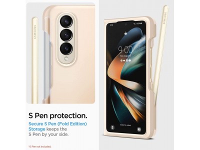 Spigen Thin Fit Beige - luxusn� ochrann� kryt (obal) na GALAXY Z Fold 4 (b�ov� - pieskov�) **AKCIA!!