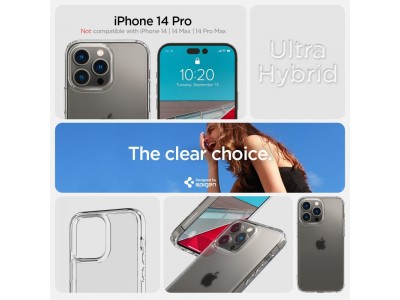 Spigen Ultra Hybrid (ry) - Ochrann kryt (obal) na iPhone 14 Pro