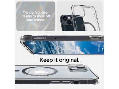 Spigen Ultra Hybrid Mag (ry - karbnov) - Ochrann kryt (obal) na iPhone 14 Plus