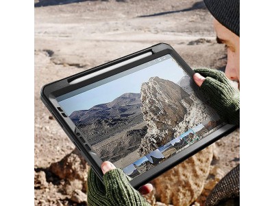 Supcase Unicorn Beetle Armor (ierny) - Odoln kryt (obal) pre iPad Pro 11'' 2020 / 2021 (ierny)