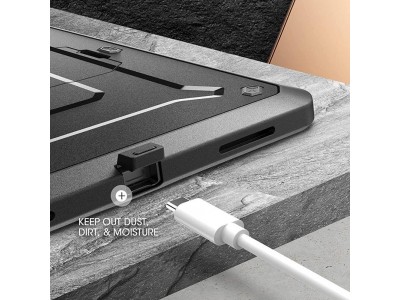 Supcase Unicorn Beetle Armor (ierny) - Odoln kryt (obal) pre iPad Pro 12.9'' 2020 / 2021 (ierny)