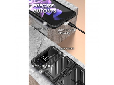 Supcase Unicorn Beetle Armor - Odoln kryt (obal) pre Samsung Galaxy Z Flip 4 (ierny)