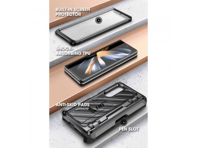 Supcase Unicorn Beetle PRO Armor - Odoln kryt (obal) pre Samsung Galaxy Z Fold4 (ierny)