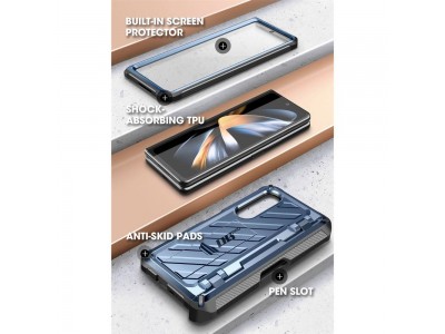 Supcase Unicorn Beetle PRO Armor - Odoln kryt (obal) pre Samsung Galaxy Z Fold4 (modr)