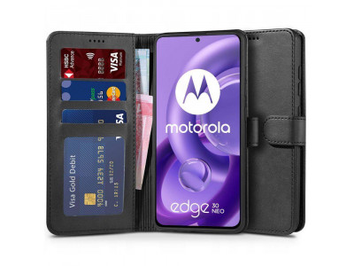 Tech-Protect Wallet – Peňaženkové puzdro pre Motorola Edge 30 Neo (čierna)