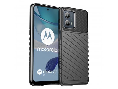 Thunder Defender (čierna) - Odolný ochranný kryt (obal) na case for Motorola Moto G53
