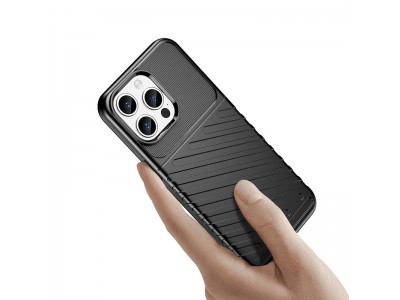 Thunder Defender Black (�ierna) - Odoln� ochrann� kryt (obal) na iPhone 15 Pro Max