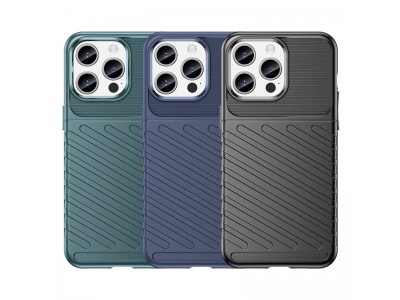 Thunder Defender Black (�ierna) - Odoln� ochrann� kryt (obal) na iPhone 15 Pro Max