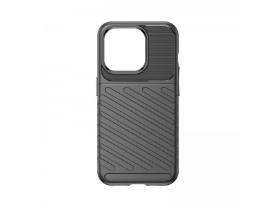 Thunder Defender Black (�ierna) - Odoln� ochrann� kryt (obal) na iPhone 15 Pro