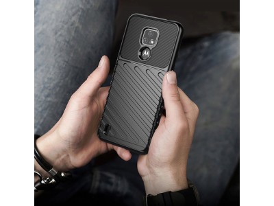 Thunder Defender Black (ierny) - Odoln ochrann kryt (obal) na Motorola Moto E7