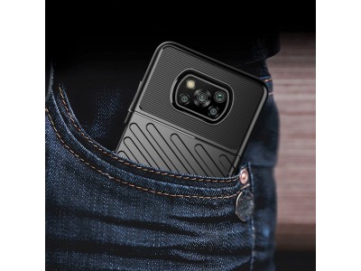 Thunder Defender Black (ern) - Odoln ochrann kryt (obal) na Xiaomi Poco X3 NFC