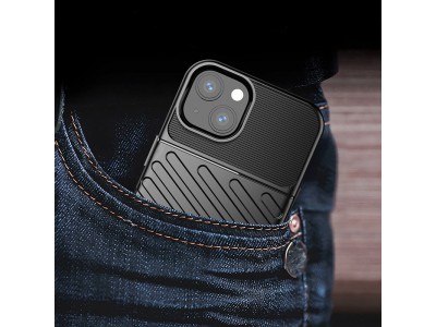 Thunder Defender Black (modr) - Odoln ochrann kryt (obal) na iPhone 13