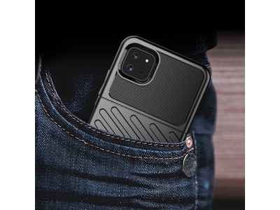 Thunder Defender Black (modr) - Odoln ochrann kryt (obal) na Samsung Galaxy A22 5G