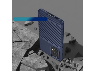 Thunder Defender Black (modr) - Odoln ochrann kryt (obal) na Samsung Galaxy A53 5G