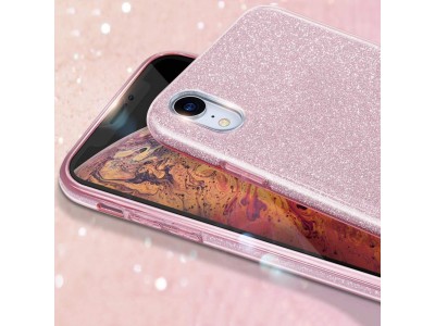 TPU Glitter Case (ru�ov�) - Ochrann� glitrovan� kryt (obal) pre pre Motorola Moto E20 4G