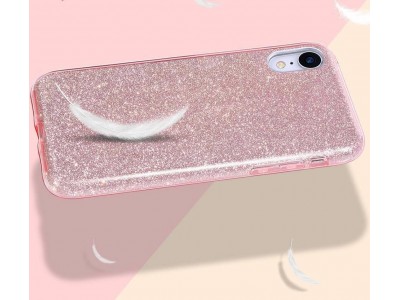 TPU Glitter Case (ru�ov�) - Ochrann� glitrovan� kryt (obal) pre pre Motorola Moto E20 4G