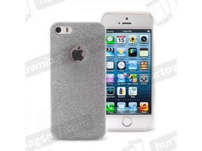TPU Glitter Case (strieborn) - Ochrann glitrovan kryt (obal) pre pre Apple iPhone 6 / 6S