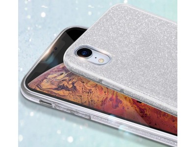 TPU Glitter Case (strieborn) - Ochrann glitrovan kryt (obal) pre pre Samsung Galaxy A70