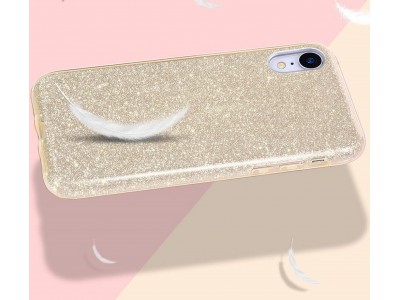 TPU Glitter Case (zlat) - Ochrann glitrovan kryt (obal) pre pre Huawei P40 Lite