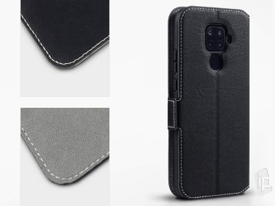 Pe�a�enkov� puzdro Slim Wallet pre Huawei Mate 30 Lite - �ierne **AKCIA!!