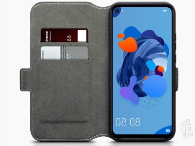 Pe�a�enkov� puzdro Slim Wallet pre Huawei Mate 30 Lite - �ierne **AKCIA!!