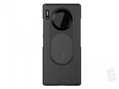 Slim CamShield (ierny) - Plastov kryt (obal) s ochranou kamery na Huawei Mate 30 Pro