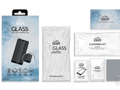 EIGER Glass (re) - Temperovan ochrann sklo na displej pre Huawei P20