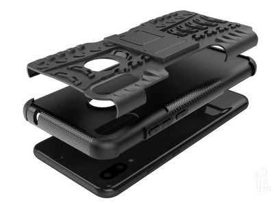 Spider Armor Case (ierny) - Odoln ochrann kryt (obal) na Huawei P Smart 2019 (Honor 10 Lite)