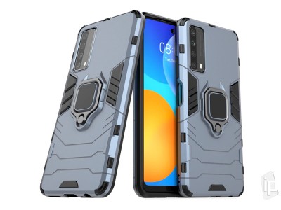 Set Armor Ring Defender (modr) + ochrann sklo na Huawei P Smart 2021