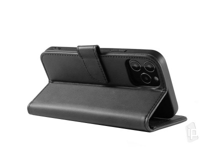 Elegance Stand Wallet II (�ierne) - Pe�a�enkov� puzdro na Huawei P Smart 2021