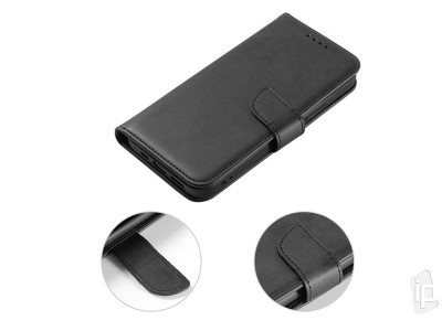Elegance Stand Wallet II (�ierne) - Pe�a�enkov� puzdro na Huawei P Smart 2021
