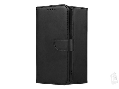 Elegance Stand Wallet II (ierne) - Peaenkov puzdro na OnePlus 8 Pro