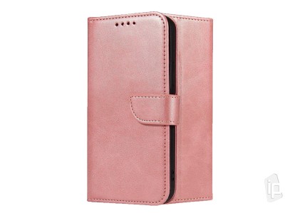 Elegance Stand Wallet II (ružové) - Peňaženkové puzdro na Huawei P Smart 2019 / Honor 10 Lite