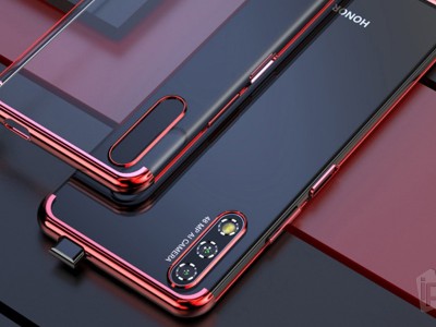 Glitter Series Red (erven) - Ochrann kryt (obal) na Huawei P Smart Pro