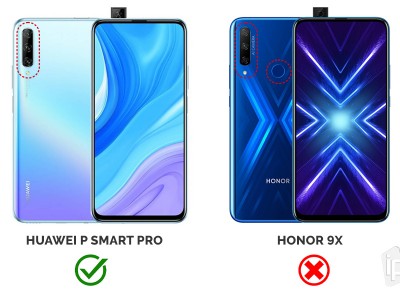 Glitter Series Red (�erven�) - Ochrann� kryt (obal) na Huawei P Smart Pro