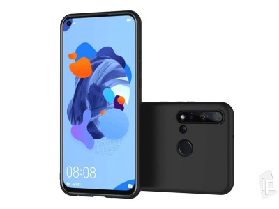 Jelly Matte TPU Black (ierny) - Matn ochrann obal na Huawei P20 Lite 2019