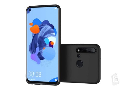 Jelly Matte TPU Black (�ierny) - Matn� ochrann� obal na Huawei P20 Lite 2019